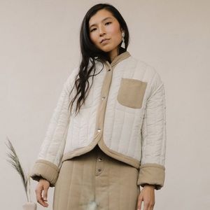 🌷traded🌷Kordal • Reversible Cropped Quilted Jacket